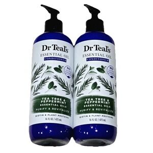 Dr. Teal's Essential Oil Conditioner Tea Tree & Peppermint Purify 16oz 2 Pack